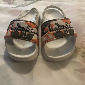 Champion Orange and Green Sandals Casual Summer Style